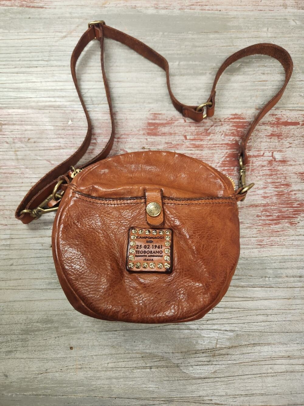Campomaggi Centarius Brown Leather Crossbody Shoulder Bag